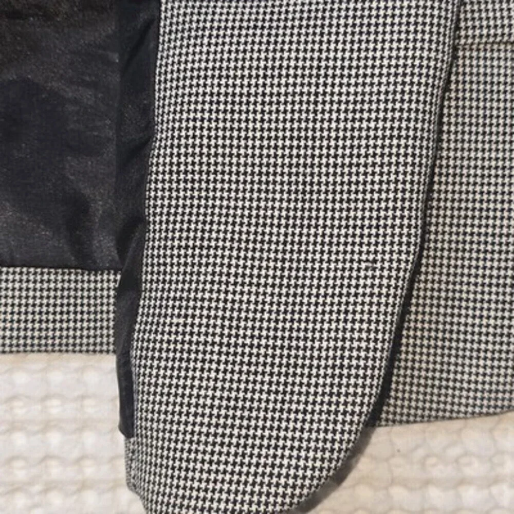Pendleton Women’s Wool Houndstooth Blazer Size 8 Fits Small Black White - Picture 11 of 11